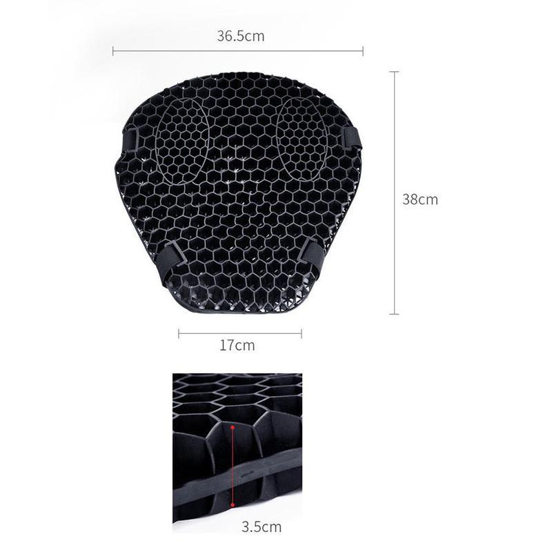 Motorcycle Honeycomb Gel Seat Cushion 3D Mesh Fabric Comfort Autobike Decompression Cover Shock Absorbing Relief Cushions