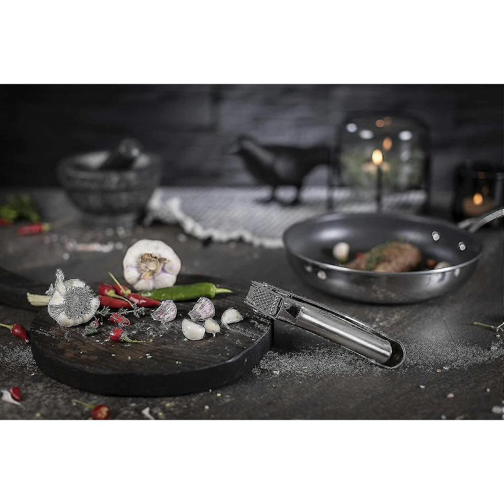 Rikon Epicurean Garlic Press, Stainless Steel, 6.5 X 1 X 1.5 Inches