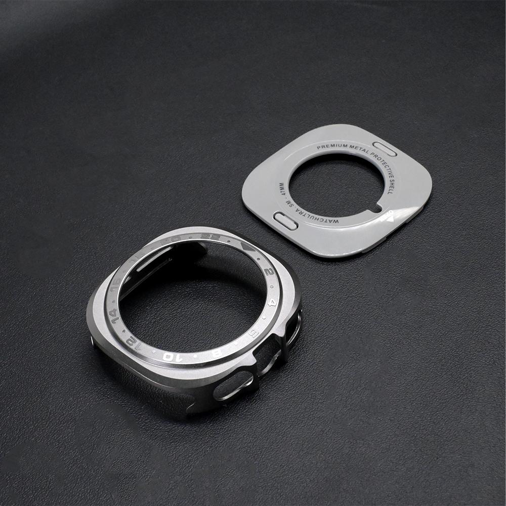 Metal Luxury Protector Case for Samsung Galaxy Watch Ultra 47mm Accessories Hard Frame Protective Bumper Galaxy Ultra 2025 cover Galaxy Ultra 2025