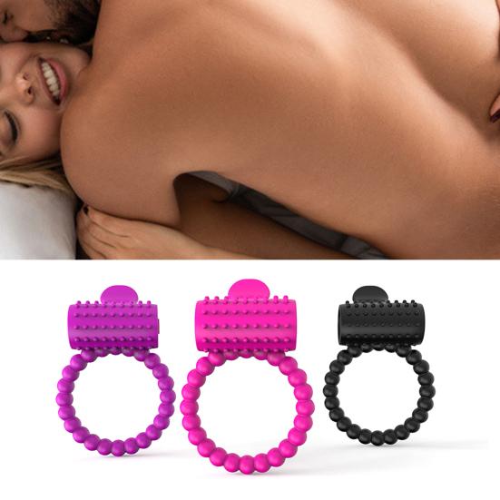 Penis Delay Ring Vibratable Sex Pleasure Silicone Dildo Ring Sex Toy for Male Masturbators