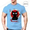 Kawaii Cat Japanese Black Anime Cat Men's T Shirt Tee T-Shirt Kawaii Clothes Shirts for Women Tops Graphic T Shirts Camisetas