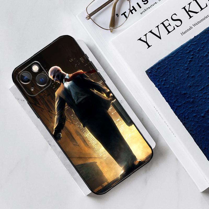 Man Hitman Agent Silicone Case For iPhone 13 11 14 12 Pro Max X XR XS Max 6 7 8 Plus SE2 13 Mini Soft Cover