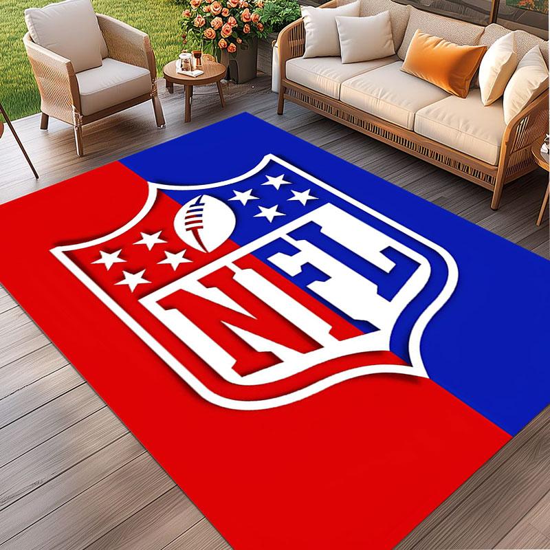 NFL Print Rug, Washable Floor Carpet, For Entryway Dorm Laundry Room Office Study, Home Decor Birthday Christmas Gift