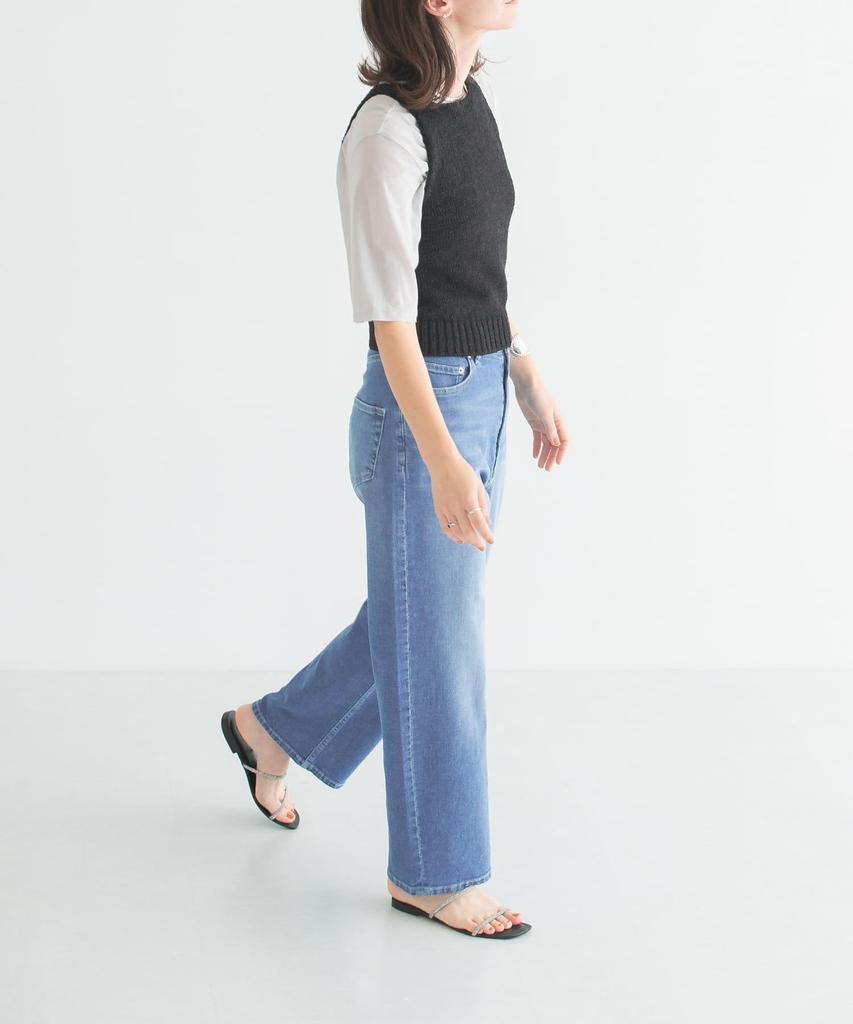 Urban Research Dry Twist Sheer Made in Ice Free Size Women's T-Shirt, Japan, UR45-21T018, Gray,