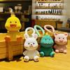 Exquisite Resin Cartoon Animal Plush Keychain for Cars