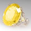 Elegant 18k Gold Plated Oval Engagement Ring for Women Fashion Wedding Proposal Jewelry
