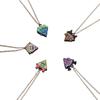 5 Pieces Cartoon Pizza Charm Necklace Pizza Friendship Necklaces Engraved Pizza Pendant Necklaces for Women Girls