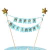 Topper Girlanda Happy Birthday Niebieski