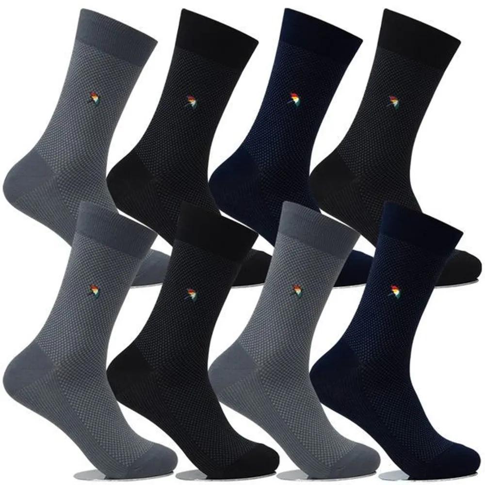 Arnold Palmer Men s Dress Socks Long 8 Pairs AP5066 Men s Cotton Socks Men s Dress Socks AP5066_8 pairs (even colors)
