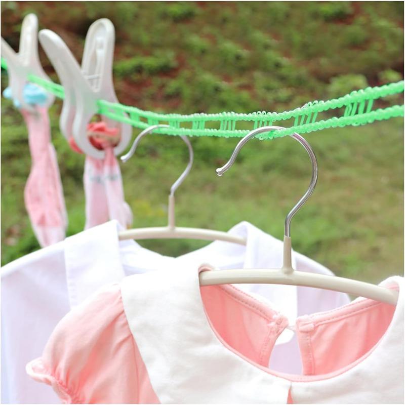 Portable Clothesline Upgraded Thickened Anti-slip Windproof Drying Rope Drying Clothes Hanging Rope Outdoor Camping Accessories