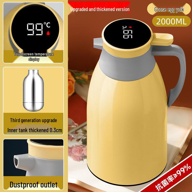 2026 Large Capacity Insulated Thermos Flask - Portable Home Heat Preservation Bottle