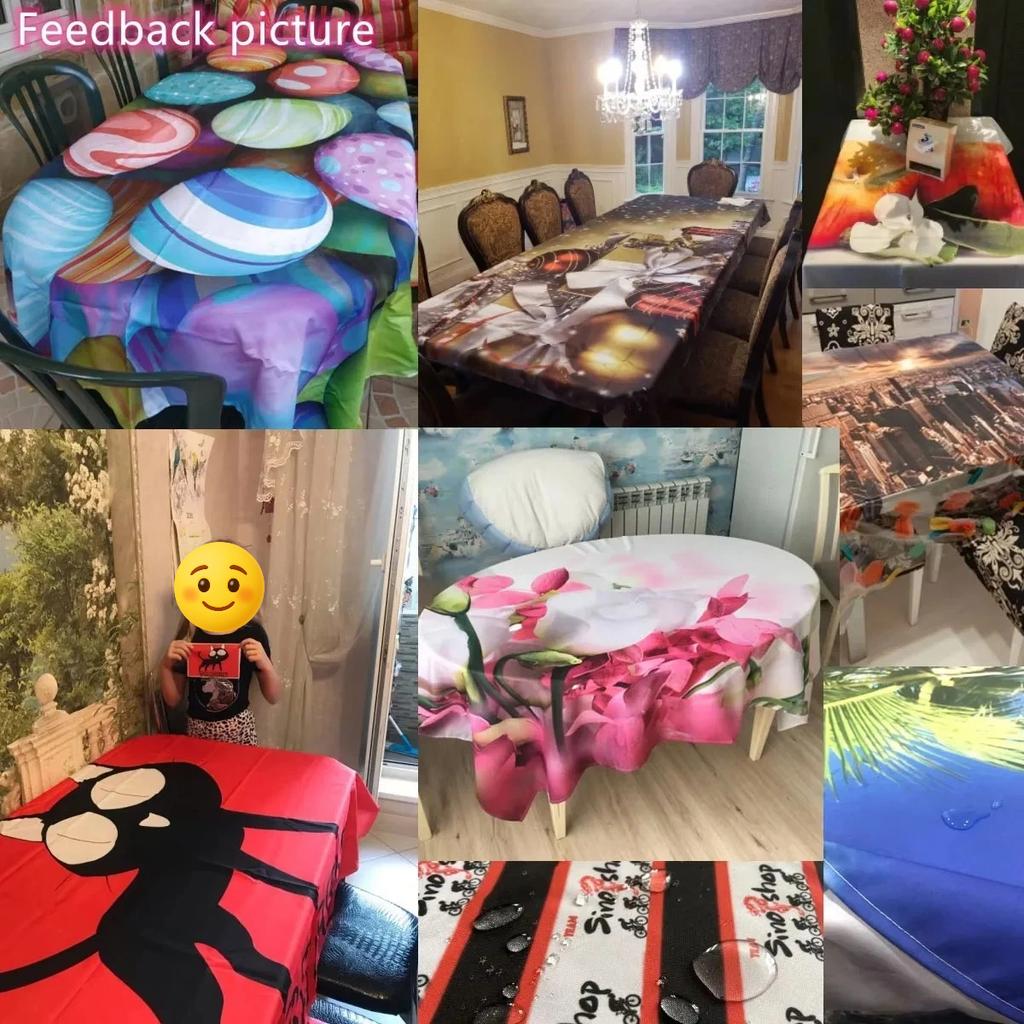 Gestreifte Tischdecke Orange & Rosa Grün Schwarz Blau Streifen Strapazierfähig Rechteckige Tischdecke Küche Esstisch Tuch Heimdekor