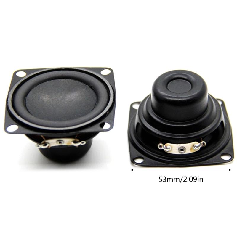 53mm Speaker Unit Compact 2inch 4 Ohm 10W Speaker Replacement Versatile Metal Speaker Component for Portable Devices
