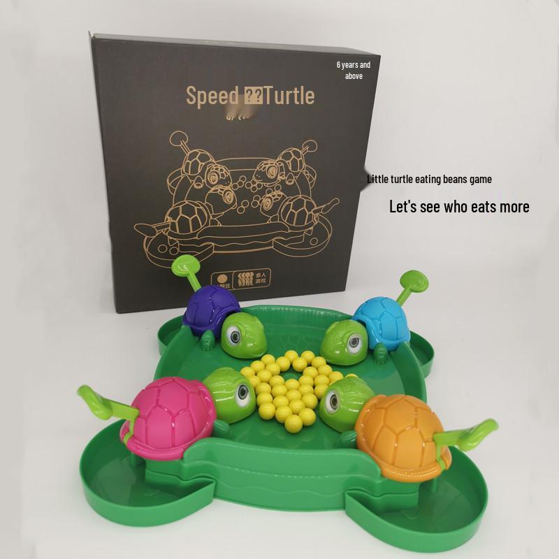 Duo Interactive Kids' Turtle Bean-Eating Game: Parent-Child Educational Fun