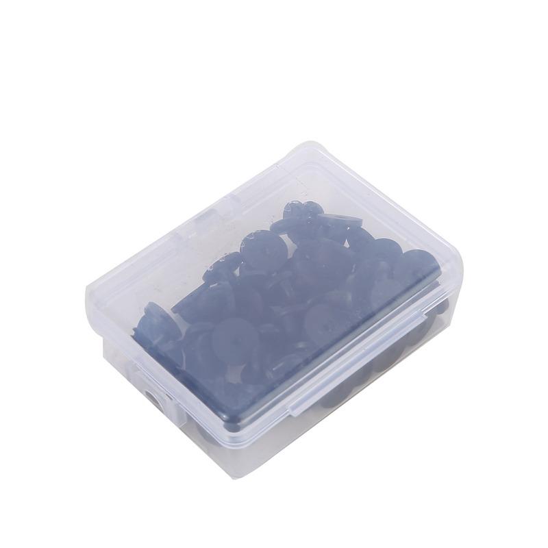 50pcs/100pcs Rubber Brooch Buckle Button Clasp Pin Backs Clutch Care Cap Nail Tie Back Stoppers Squeeze Badge Holder Jewelry Accessories