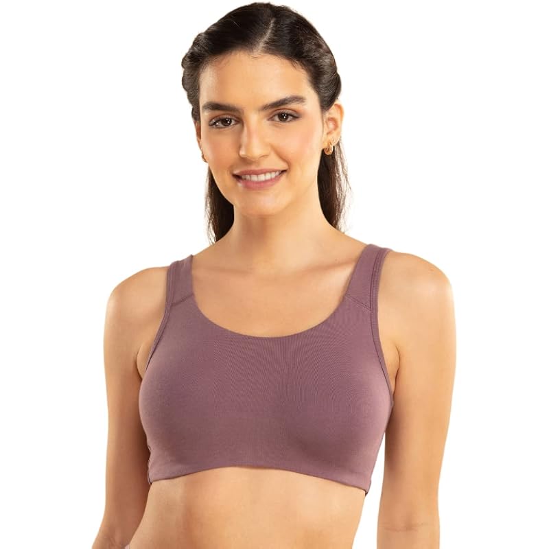 NYKD Soft Cup Easy Peasy Slip On Everyday Bra for Women, Wireless, Full Coverage, Support Shaper, Non Padded Sports Bra