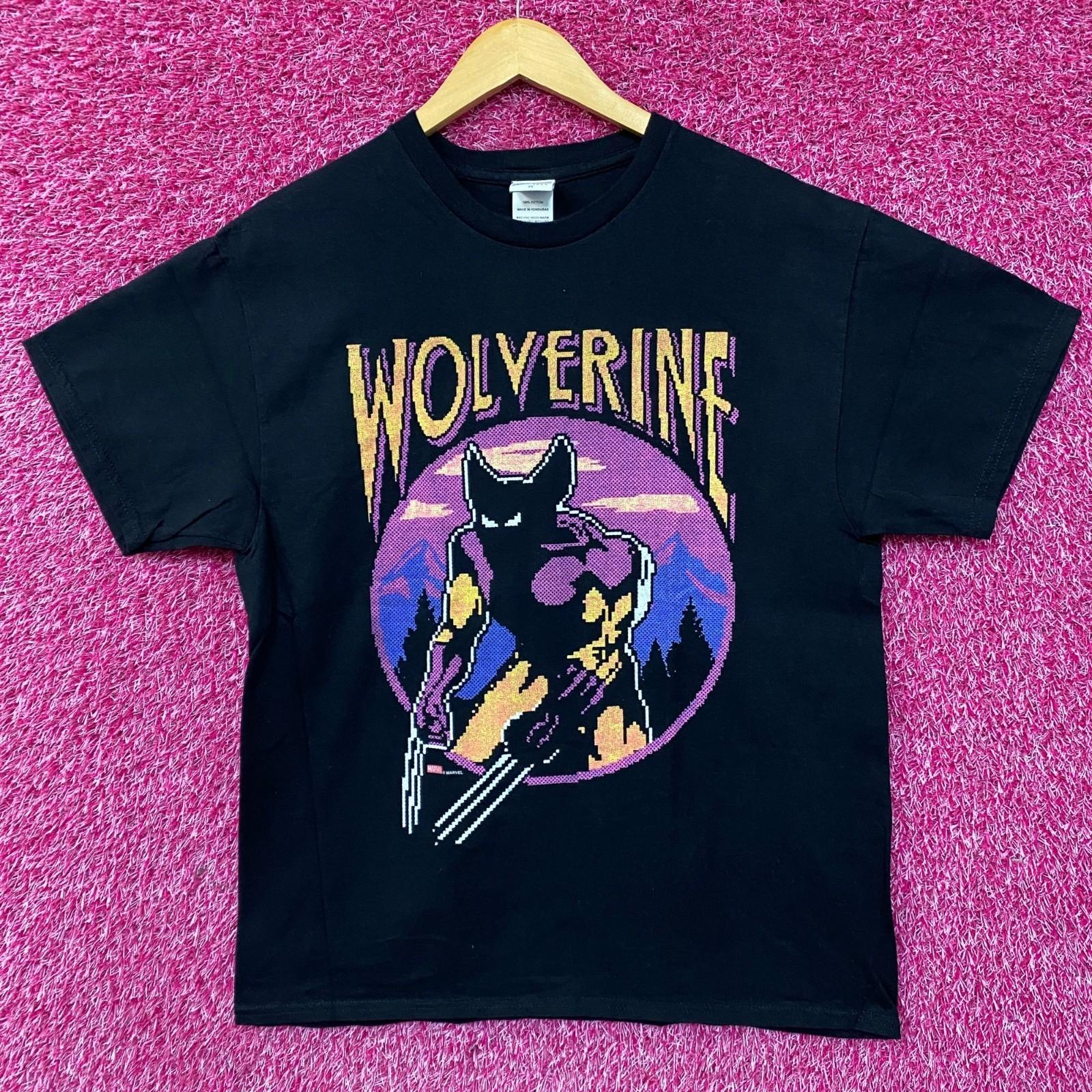 Marvel Wolverine X-Men Video Game Start Screen Retro 100% Cotton T-shirt Mens Tees Top 4XL
