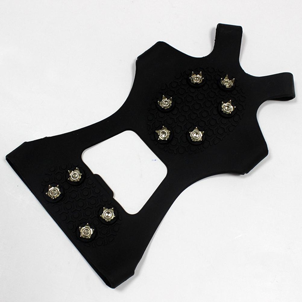 1 Pair Crampons Ice Traction Cleats Non Slip Shoe Grips 10 Spikes Ice Cleats for Shoes Boots Traction Cleats for