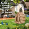 Wooden Butterfly Feeder Hanging Pollinator House Home Decor Butterfly House  Balcony