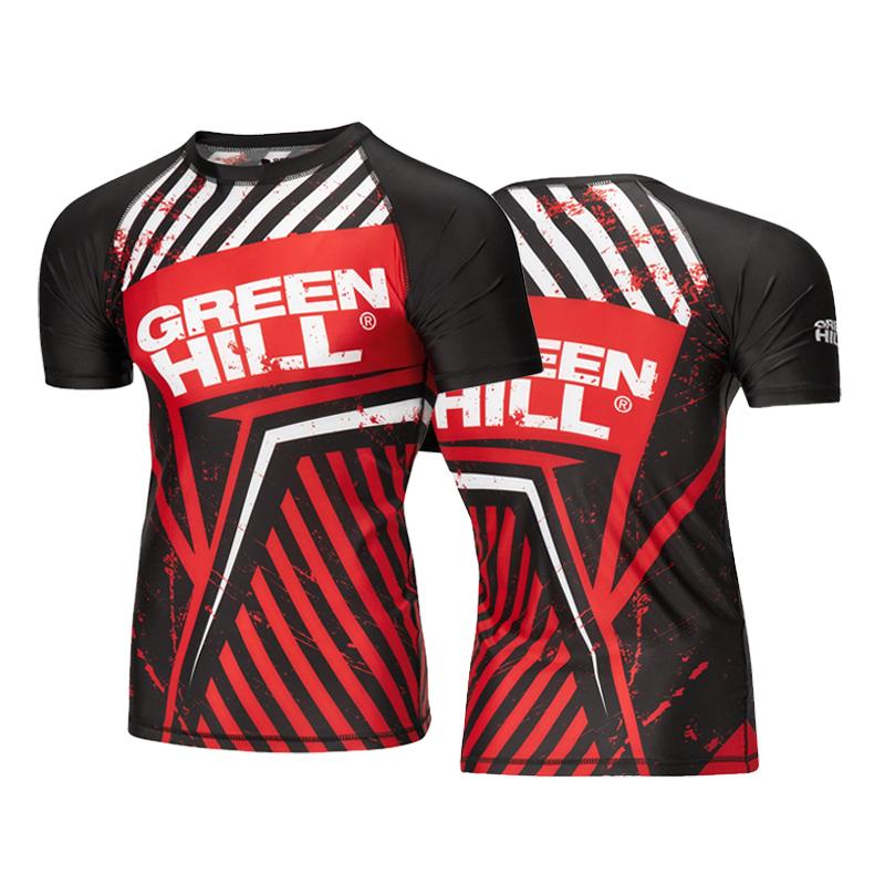 2025 New GREEN HILL Boxing Shirt 3D Men's and Women's T-shirt MMA Judo Outdoor Sports Fitness Training Men's Top Large Size 6XL