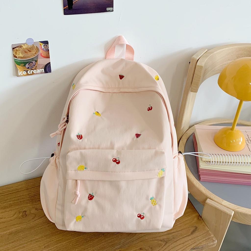 Korean version schoolbag ins niche backpack cute Japanese junior high school students high value large capacity backpack