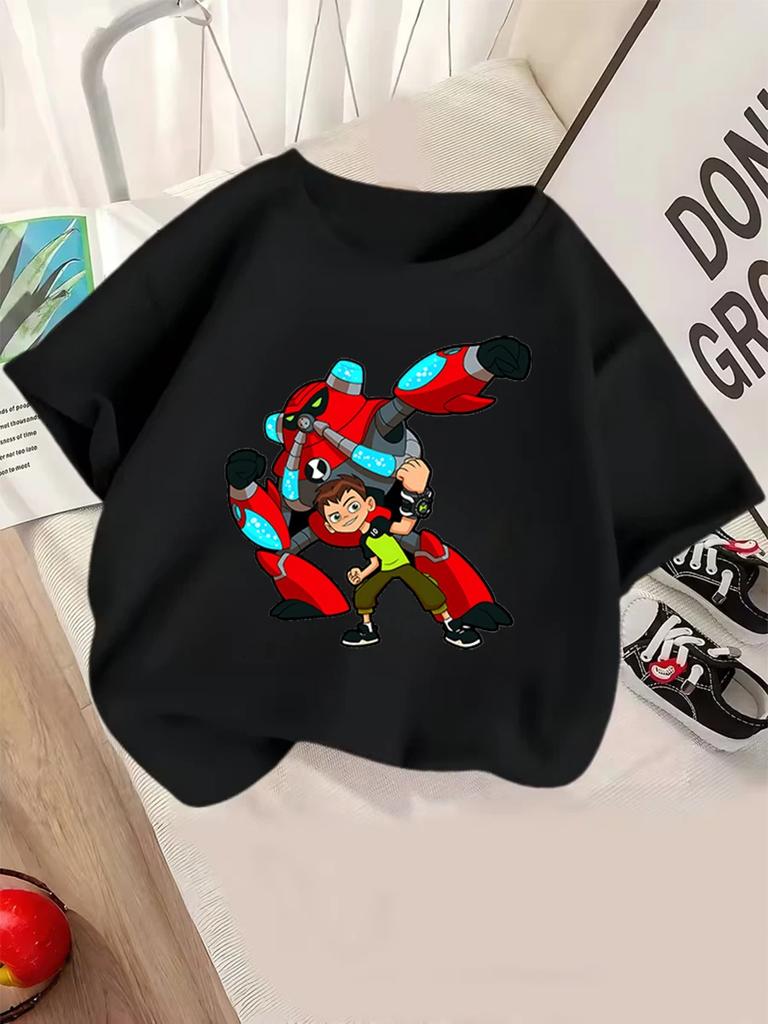 Humungousaur Ben 10 Short Sleeve Tee Kids Summer Cute Crewneck Casual Age 3-14