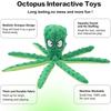 Soft Plush Octopus Dog Toy with Squeaker Non Stuffed Puppy Chew Toys for Teething Small Medium Dogs Interactive