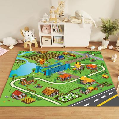 Kinder Bodenmatte Spiele Puzzle Stadtverkehr Kristall Samt Teppich Kindergarten Digitale Decke Frühe Bildung Zentrum Krabbelmatte