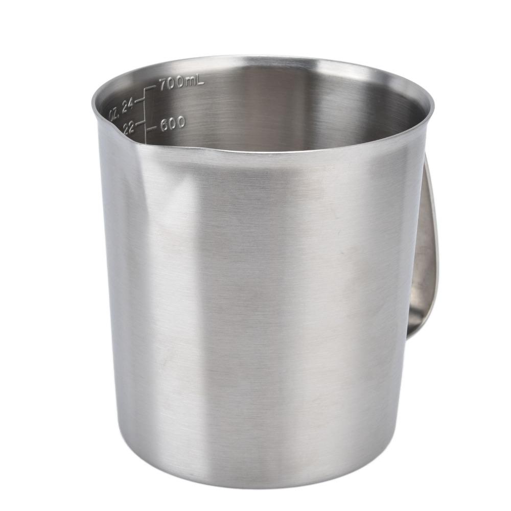 700ML Capacity Measuring Cup Heavy-Duty Stainless Steel Cup Coffee Cup  Baking And Cooking