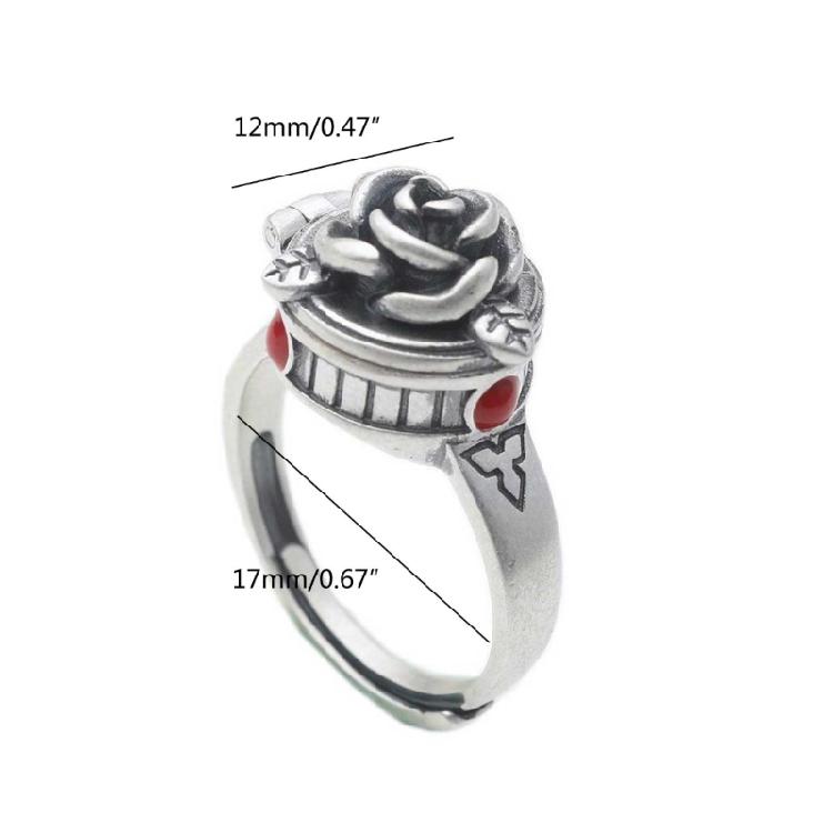 Personality Rose Box Open Ring Men and Women Exquisite Elegant Jewelry Gift