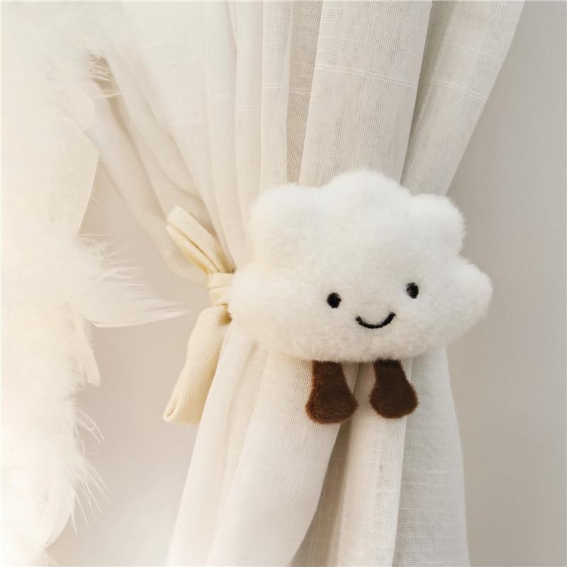 Cartoon Doll Curtain Strap Cute Cloud Shape Curtain Buckle Clip Decor Bear Hanging Curtain Strap