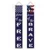 4th of July Patriotic Door Banners Outdoor Patriotic American Flag Hanging Porch