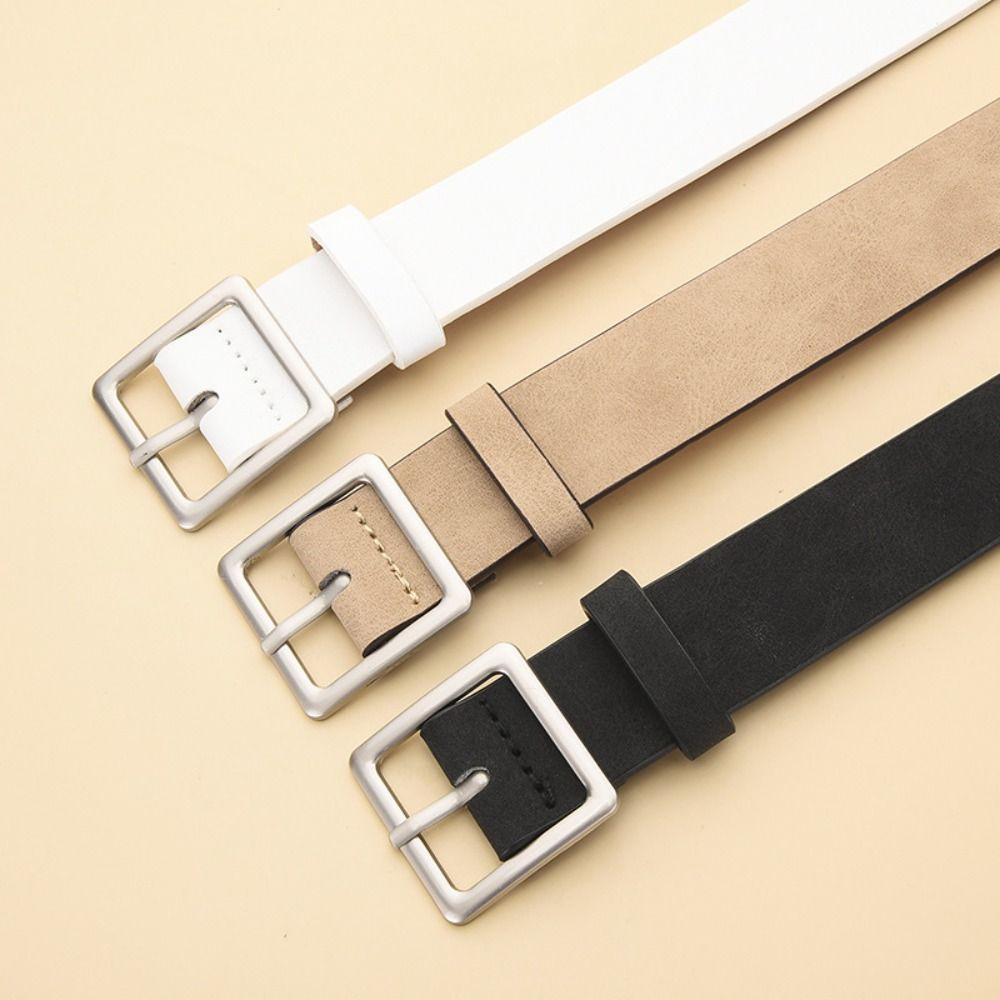 Luxury Design Business Waist Belt Pin buckle Waistband Fashion Suede Leather Belt  For Women
