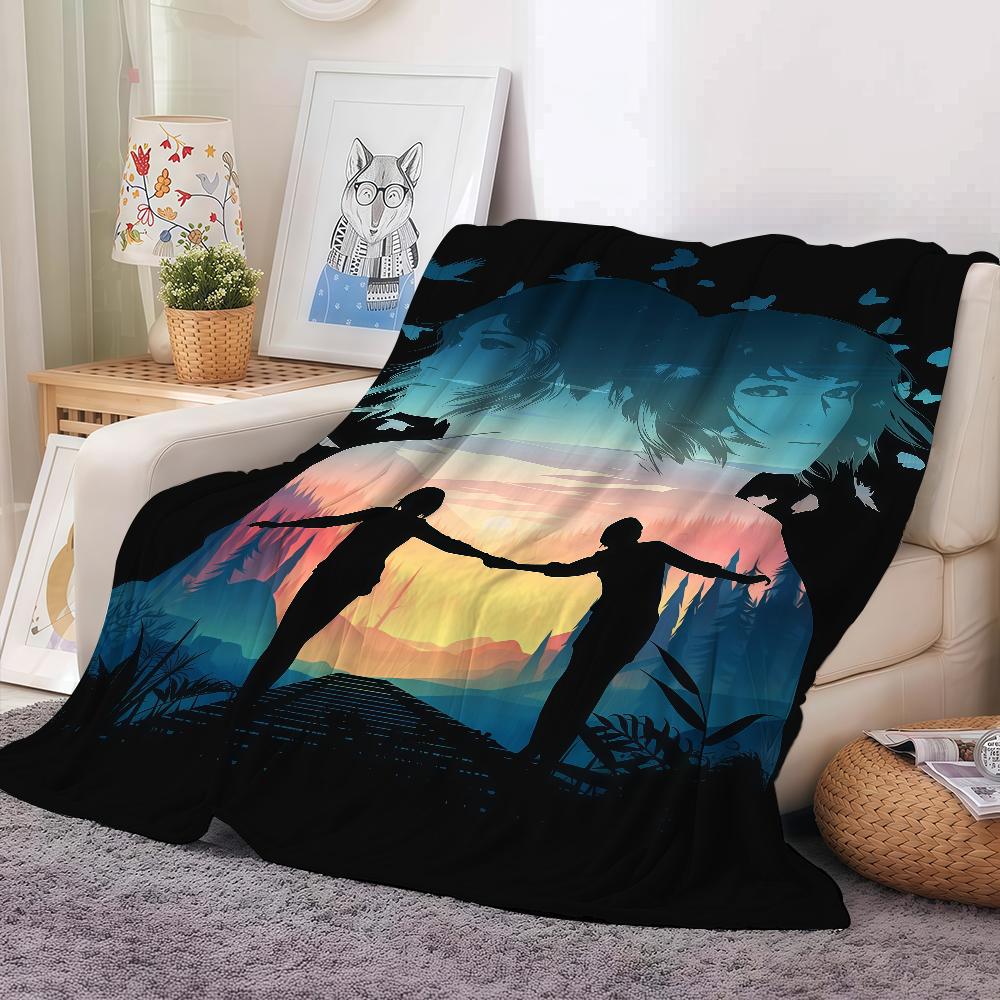 Жизнь - это Странное Приключение Игровой Фильм Плед Теплый и Мягкий Подходит для Спальни Гостиной Дивана Кровати Офиса Путешествий Кемпинга 30x40in