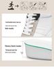 Invisible Height Boost Men's 8cm Breathable Thick Sole Running Casual Dad Shoes, Sports Board Shoes, White.