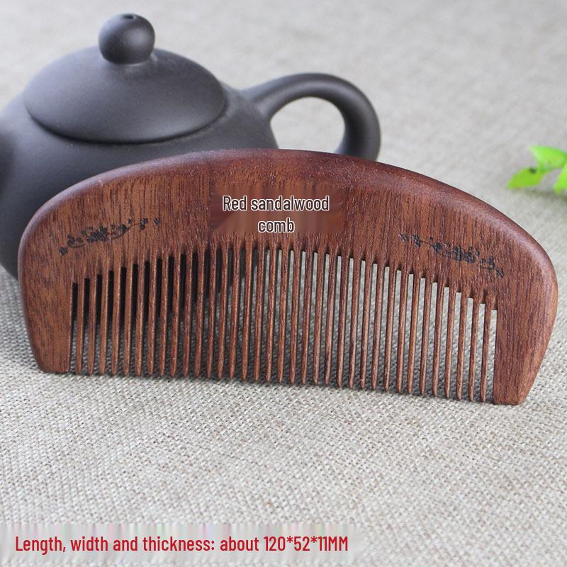 Eleganckie grzebienie z drzewa sandałowego: Czarny, Złoty, Fioletowy, Zielony - Idealne Prezenty na Dzień Matki