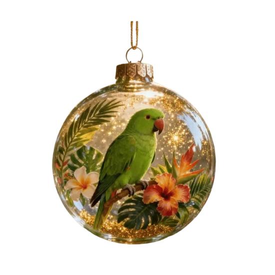 Birds 2D Acrylic Christmas Ornaments Decorative Wild Animal Figurines Ocean Theme Themed Decor Gift for Nature Lovers Festive Decorations