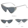 Y2K Metal Gold Silver Frame UV400 Sunglasses Women Men Cat Eye Personality Eyewear Luxury Brand Design Lenses Goggle Shades