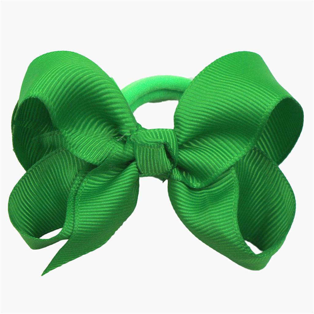 Cute Baby Girls Hair Bows Hair Ties Kids Hair Bands 3inch Bows Ponytail Holder Ties Children Kids Hair Accessories