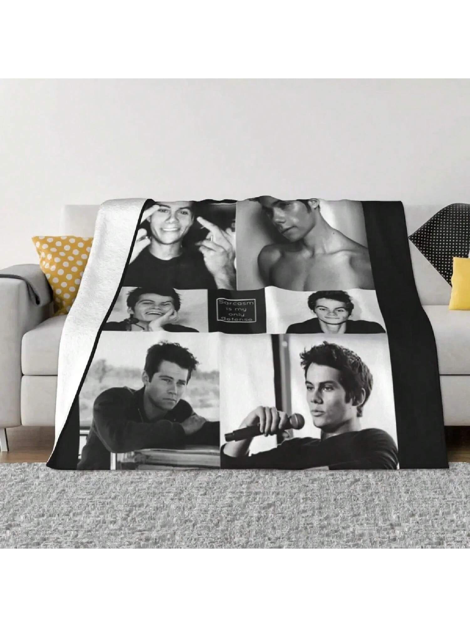 

Дилан О Брайен Плед Плед для переезда Плед для дивана 75X95CM серый