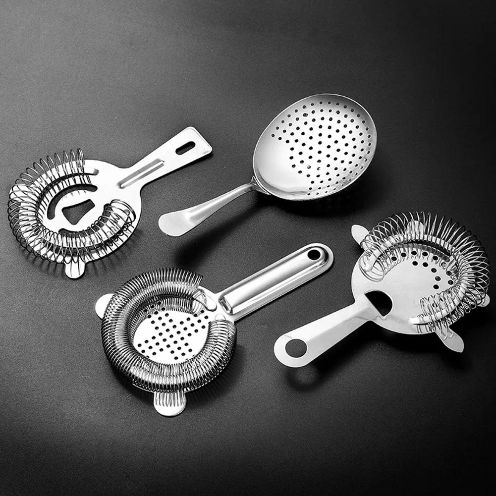 Professional Stainless Steel Martini Cocktail Strainer Shaker Mixed Drink Wine Cup Ice Filter Bar Accessories Gadgets Bar Tools