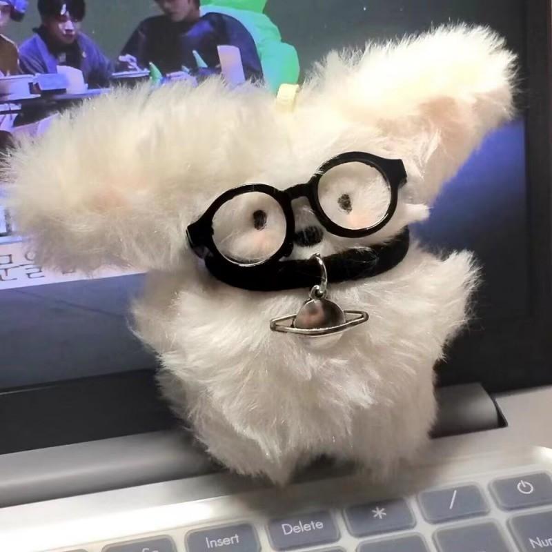 Cute Cartoon Puppy Plush Keychain Cartoon Bag Ornaments Gifts