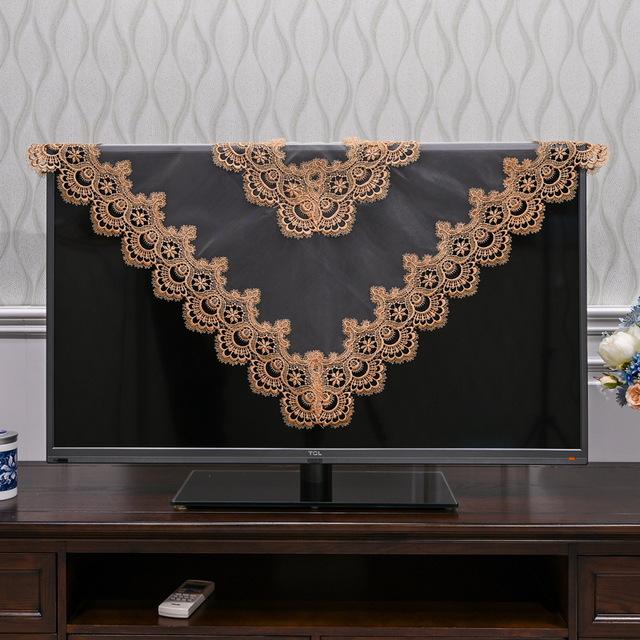 Tablecloth Square Table Cloth Yarn Embroidery Lace Table Cloths For Computer Table Cover Lcd Tv Towels Table Juppe Dust Cover