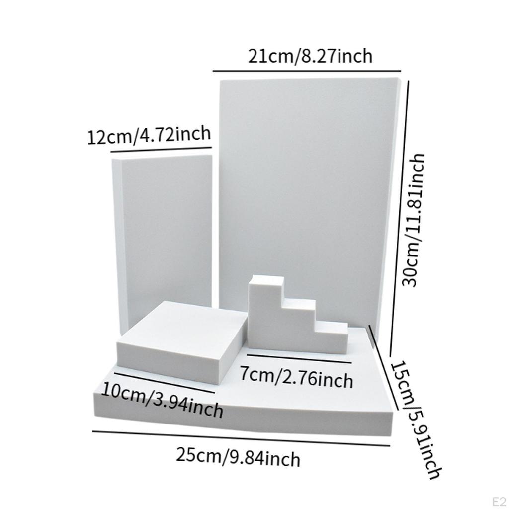 5 Geometric Foam Blocks for Photography, Ideal Product Photography. Accessories