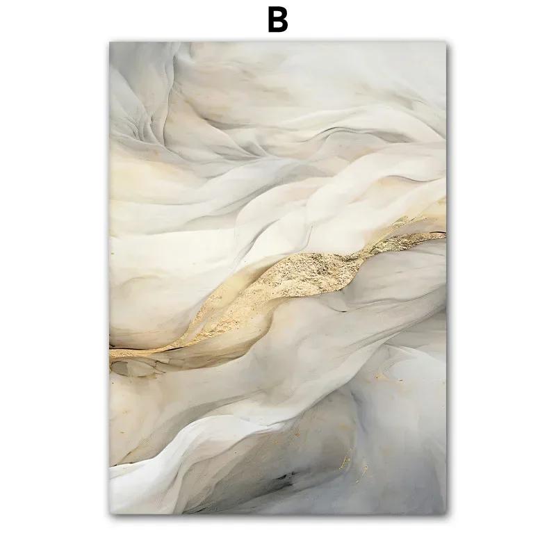 Nordic Abstract Marble Grain Flowers Landscape Wall Art Canvas Painting Posters and Prints for Living Room Home Decor