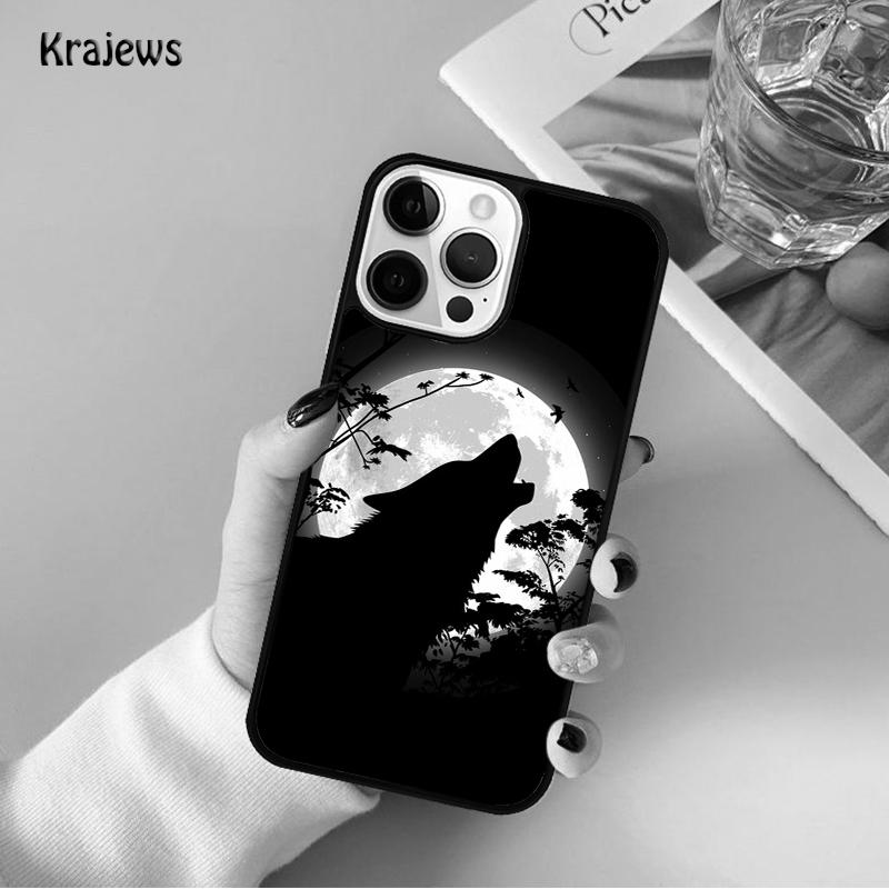 Animal The Wolf Howl Phone Case For iPhone 17 Air 16 15 14 Max Plus 11 12 13 Pro Max Phone Cover coque