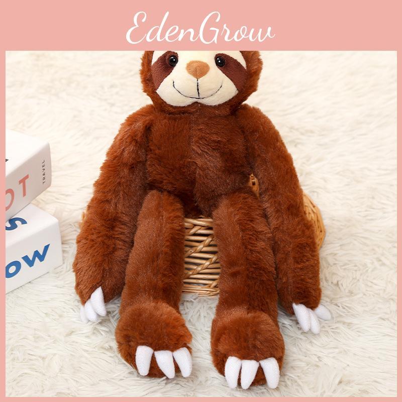 Cartoon Niedliches Grau Braun Faultier Plüschpuppe Vorhanghalter zur Dekoration Zimmer