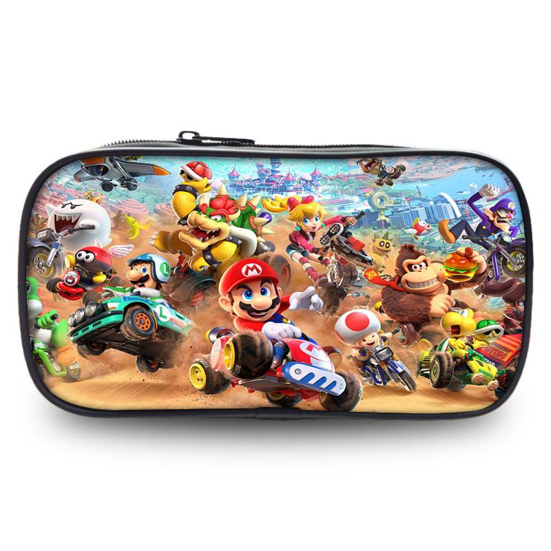 Mario Kart World Pencil Case With Polyester Material For Kids And Students
