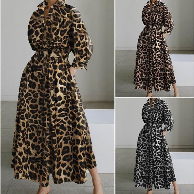 2026 Nové dámské bavlněné lněné tunikové šaty, Šaty ve stylu košile s vysokým pasem a páskem ve vysokoškolském stylu, Volné midi šaty s knoflíky vpředu