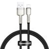 Kabel Usb Do Lightning Baseus Cafule, 2.4A, 0,25M (Czarny)